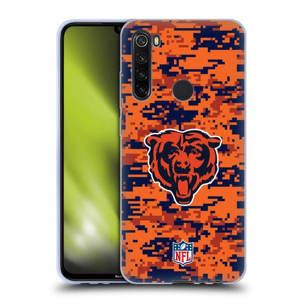 NFL Chicago Bears Graphics Digital Camouflage Soft Gel Case for Xiaomi Redmi Note 8T