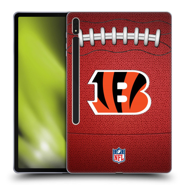 NFL Cincinnati Bengals Graphics Football Soft Gel Case for Samsung Galaxy Tab S8 Plus
