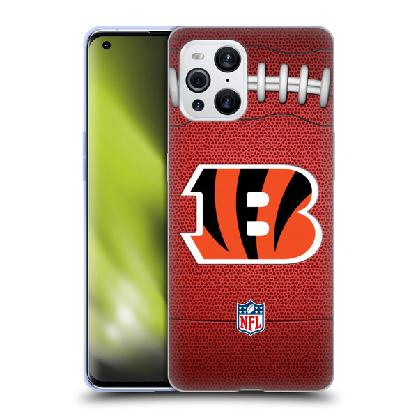 NFL Cincinnati Bengals Graphics Football Soft Gel Case for OPPO Find X3 / Pro
