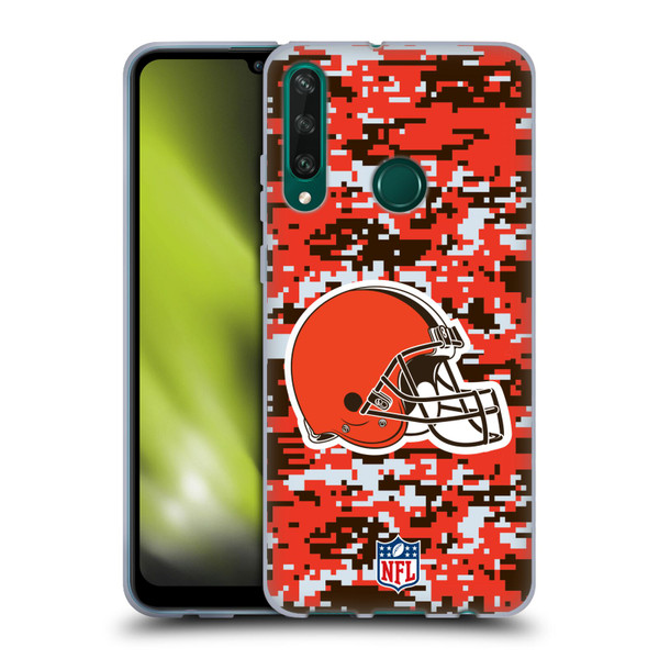 NFL Cleveland Browns Graphics Digital Camouflage Soft Gel Case for Huawei Y6p