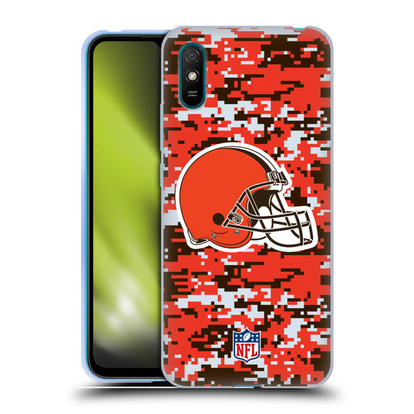 NFL Cleveland Browns Graphics Digital Camouflage Soft Gel Case for Xiaomi Redmi 9A / Redmi 9AT