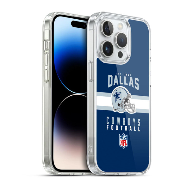 NFL Dallas Cowboys Graphics Helmet Typography Soft Gel Case for Apple iPhone 13 Pro & MagSafe