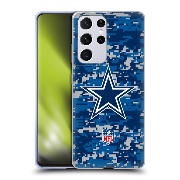 NFL Dallas Cowboys Graphics Digital Camouflage Soft Gel Case for Samsung Galaxy S21 Ultra 5G