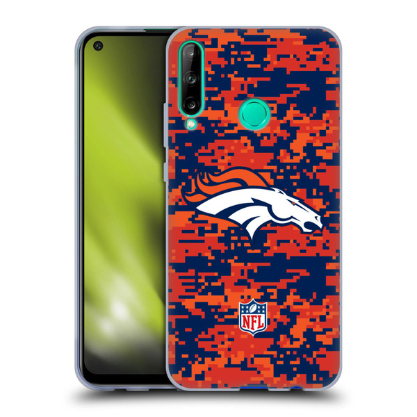 NFL Denver Broncos Graphics Digital Camouflage Soft Gel Case for Huawei P40 lite E