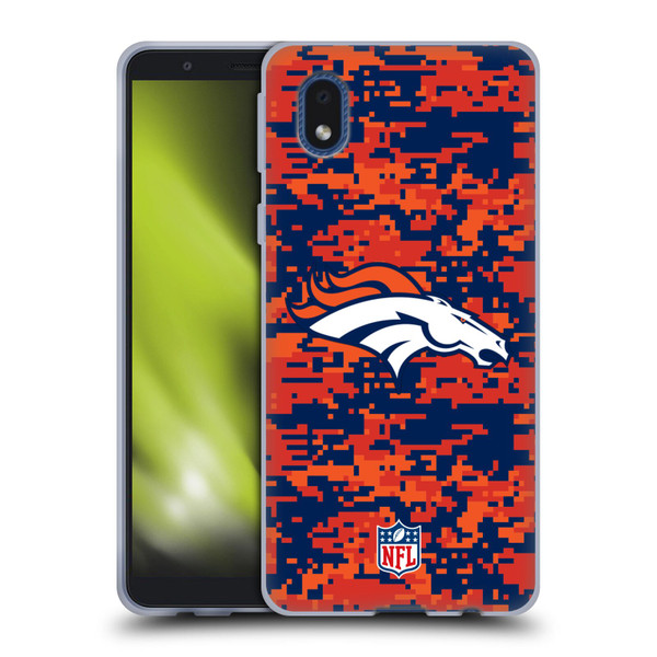 NFL Denver Broncos Graphics Digital Camouflage Soft Gel Case for Samsung Galaxy A01 Core (2020)