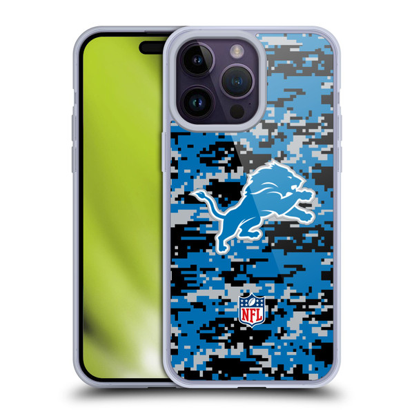 NFL Detroit Lions Graphics Digital Camouflage Soft Gel Case for Apple iPhone 14 Pro Max NFL Detroit Lions Graphics Digital Camouflage Soft Gel Case for Apple iPhone 14 Pro Max