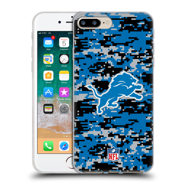 NFL Detroit Lions Graphics Digital Camouflage Soft Gel Case for Apple iPhone 7 Plus / iPhone 8 Plus NFL Detroit Lions Graphics Digital Camouflage Soft Gel Case for Apple iPhone 7 Plus / iPhone 8 Plus