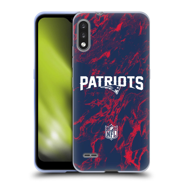 NFL New England Patriots Graphics Coloured Marble Soft Gel Case for LG K22