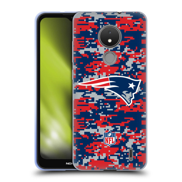 NFL New England Patriots Graphics Digital Camouflage Soft Gel Case for Nokia C21