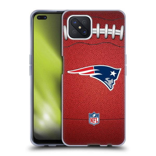 NFL New England Patriots Graphics Football Soft Gel Case for OPPO Reno4 Z 5G