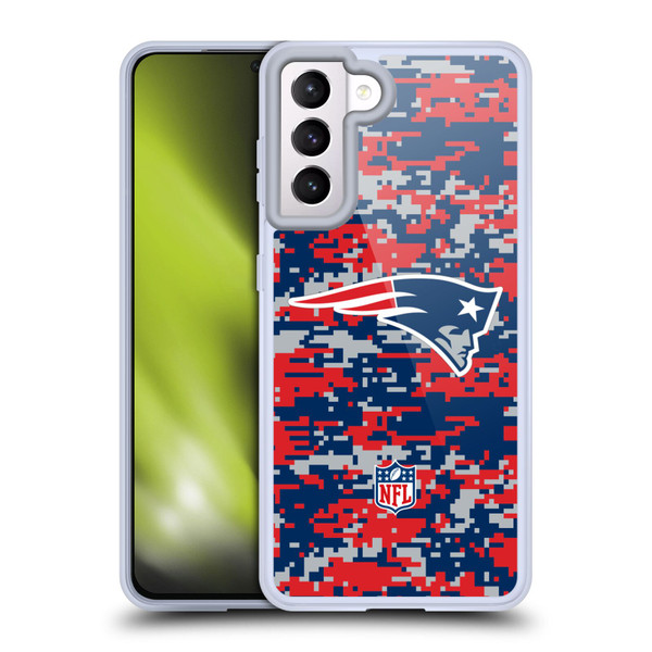 NFL New England Patriots Graphics Digital Camouflage Soft Gel Case for Samsung Galaxy S21 5G