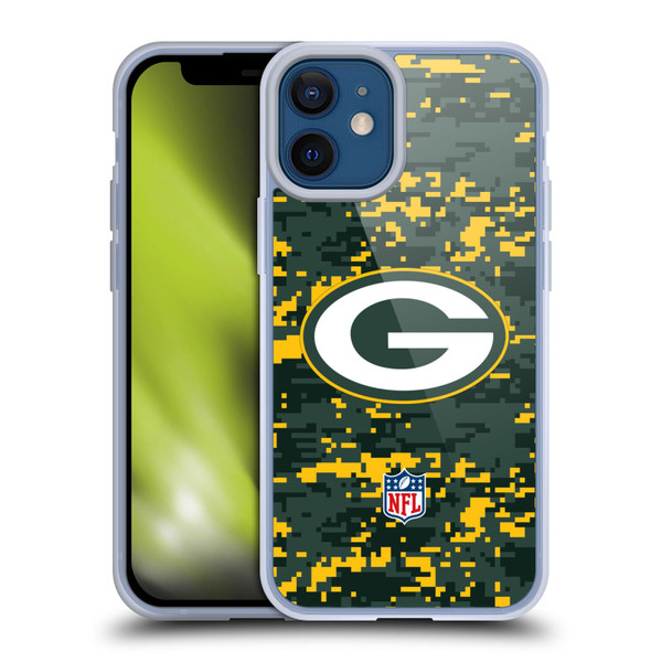 NFL Green Bay Packers Graphics Digital Camouflage Soft Gel Case for Apple iPhone 12 Mini