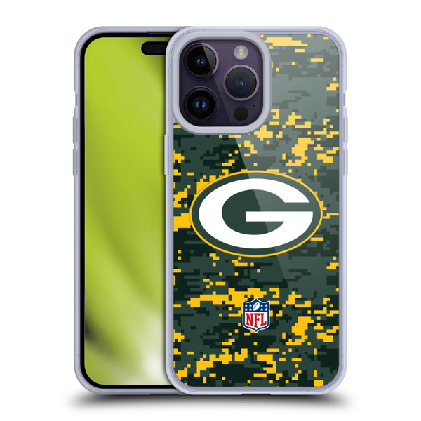 NFL Green Bay Packers Graphics Digital Camouflage Soft Gel Case for Apple iPhone 14 Pro Max