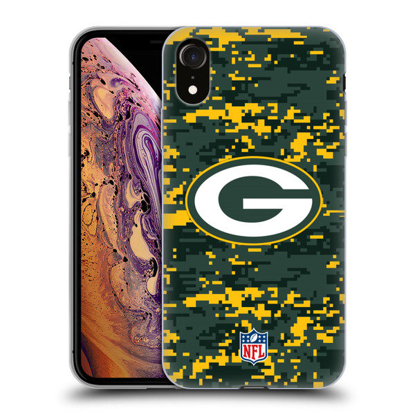 NFL Green Bay Packers Graphics Digital Camouflage Soft Gel Case for Apple iPhone XR