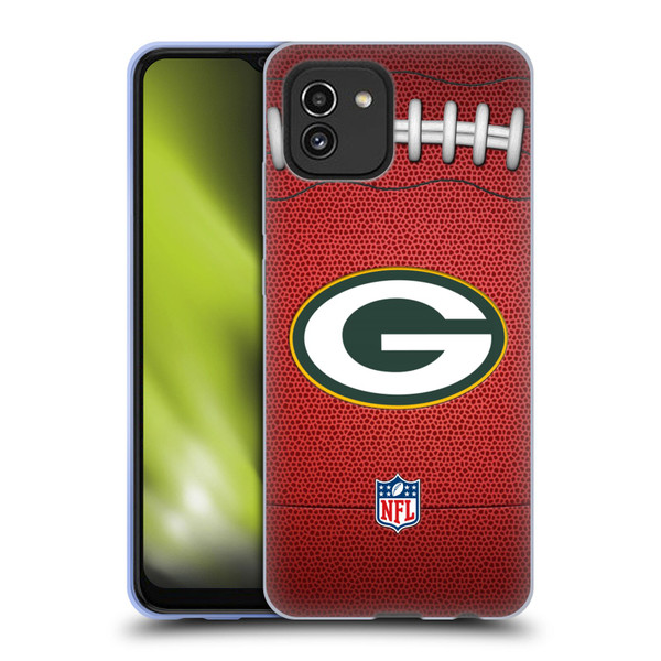 NFL Green Bay Packers Graphics Football Soft Gel Case for Samsung Galaxy A03 (2021)