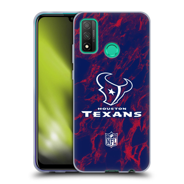 NFL Houston Texans Graphics Coloured Marble Soft Gel Case for Huawei P Smart (2020)