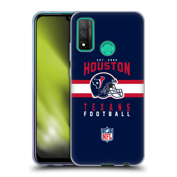 NFL Houston Texans Graphics Helmet Typography Soft Gel Case for Huawei P Smart (2020)