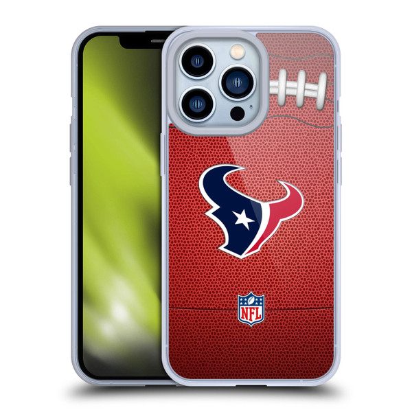 NFL Houston Texans Graphics Football Soft Gel Case for Apple iPhone 13 Pro