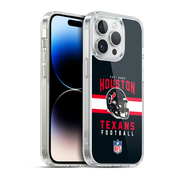 NFL Houston Texans Graphics Helmet Typography Soft Gel Case for Apple iPhone 13 Pro & MagSafe