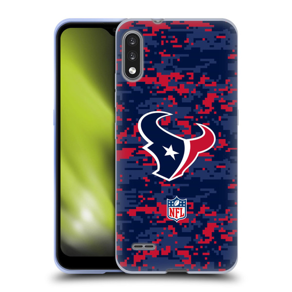 NFL Houston Texans Graphics Digital Camouflage Soft Gel Case for LG K22