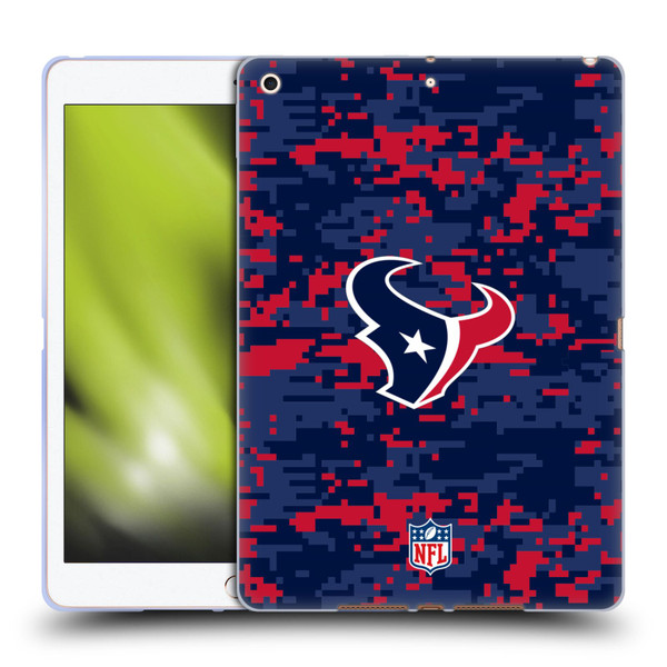 NFL Houston Texans Graphics Digital Camouflage Soft Gel Case for Apple iPad 10.2 2019/2020/2021