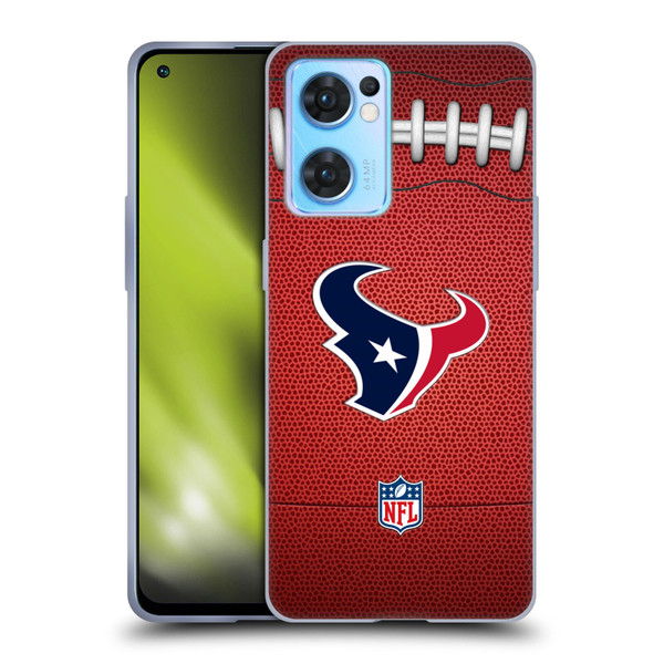 NFL Houston Texans Graphics Football Soft Gel Case for OPPO Reno7 5G / Find X5 Lite