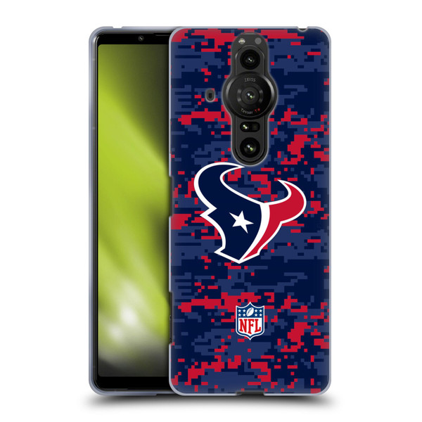 NFL Houston Texans Graphics Digital Camouflage Soft Gel Case for Sony Xperia Pro-I