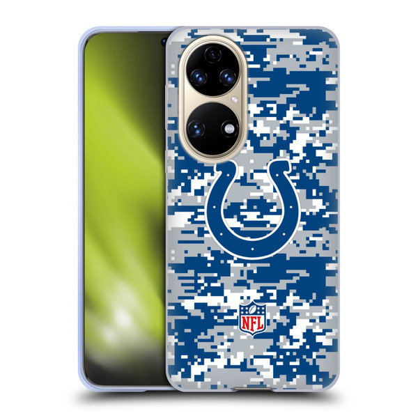 NFL Indianapolis Colts Graphics Digital Camouflage Soft Gel Case for Huawei P50