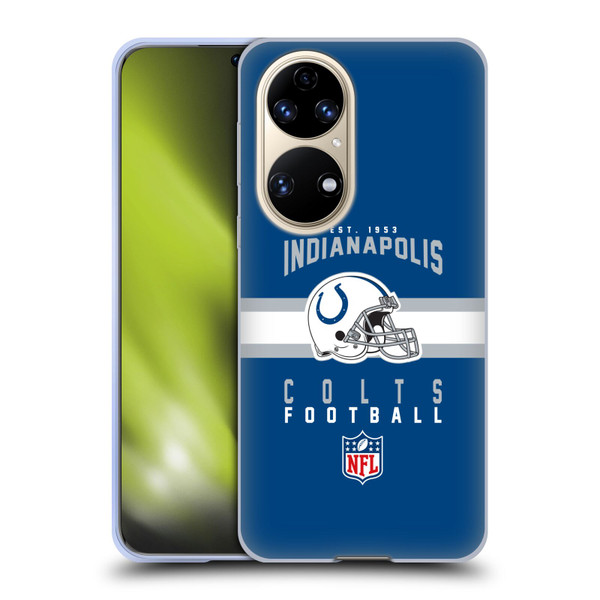 NFL Indianapolis Colts Graphics Helmet Typography Soft Gel Case for Huawei P50