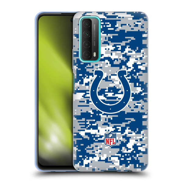 NFL Indianapolis Colts Graphics Digital Camouflage Soft Gel Case for Huawei P Smart (2021)