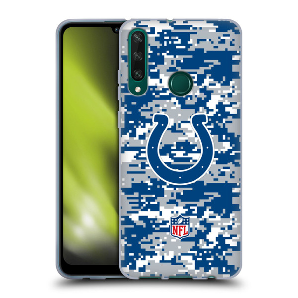 NFL Indianapolis Colts Graphics Digital Camouflage Soft Gel Case for Huawei Y6p