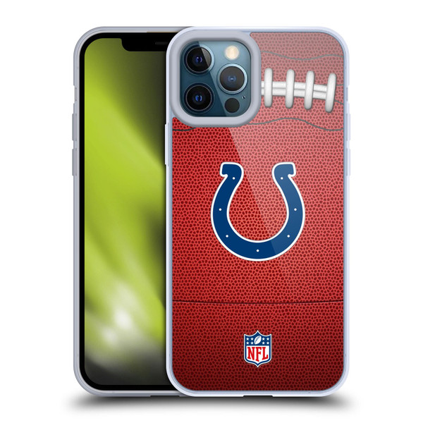 NFL Indianapolis Colts Graphics Football Soft Gel Case for Apple iPhone 12 Pro Max