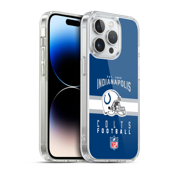 NFL Indianapolis Colts Graphics Helmet Typography Soft Gel Case for Apple iPhone 13 Pro & MagSafe