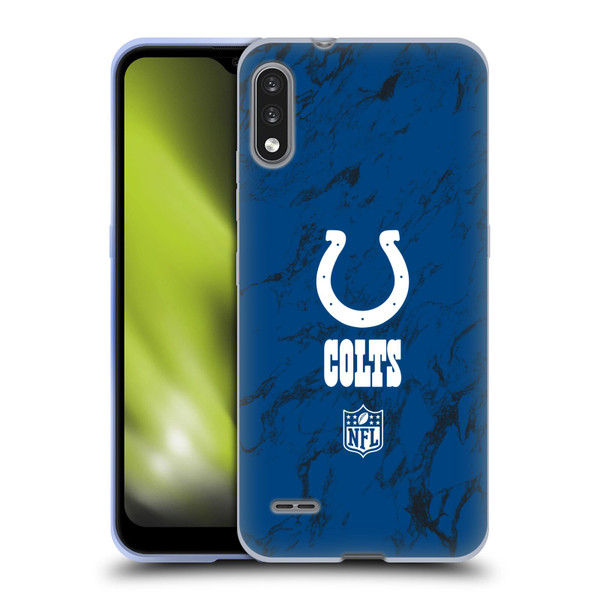 NFL Indianapolis Colts Graphics Coloured Marble Soft Gel Case for LG K22