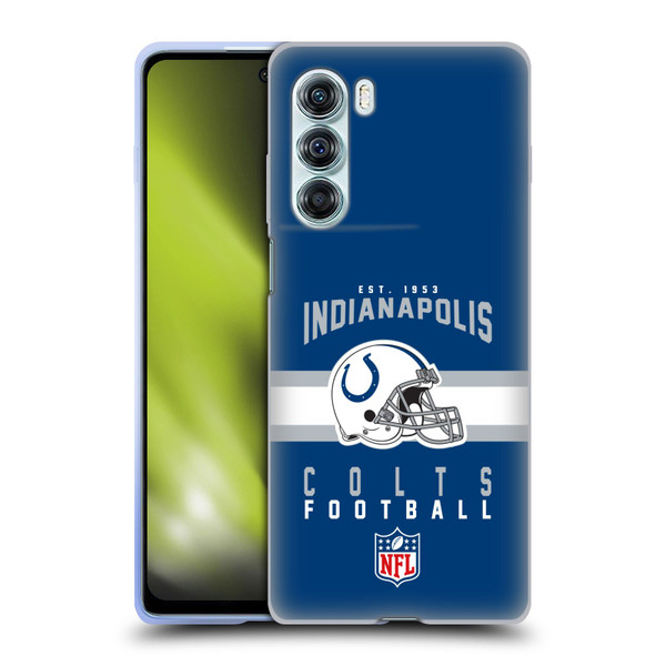 NFL Indianapolis Colts Graphics Helmet Typography Soft Gel Case for Motorola Edge S30 / Moto G200 5G