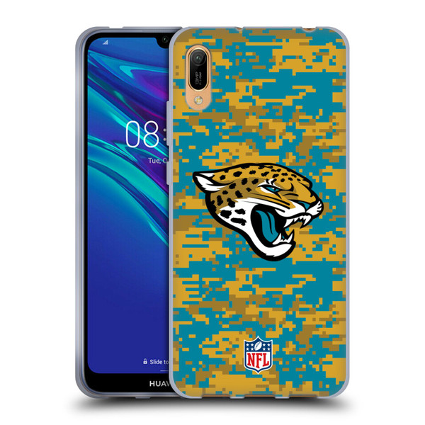NFL Jacksonville Jaguars Graphics Digital Camouflage Soft Gel Case for Huawei Y6 Pro (2019)