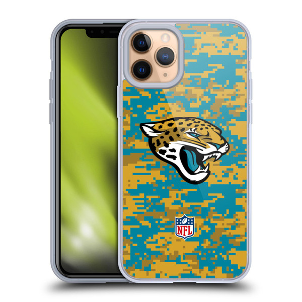 NFL Jacksonville Jaguars Graphics Digital Camouflage Soft Gel Case for Apple iPhone 11 Pro