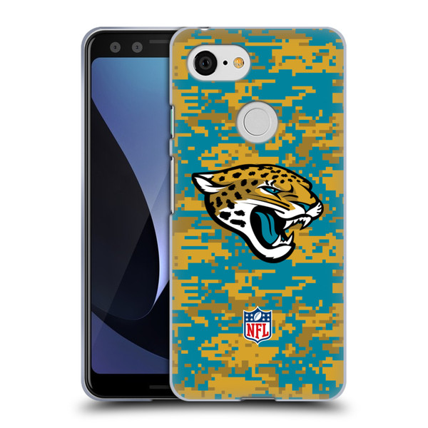 NFL Jacksonville Jaguars Graphics Digital Camouflage Soft Gel Case for Google Pixel 3