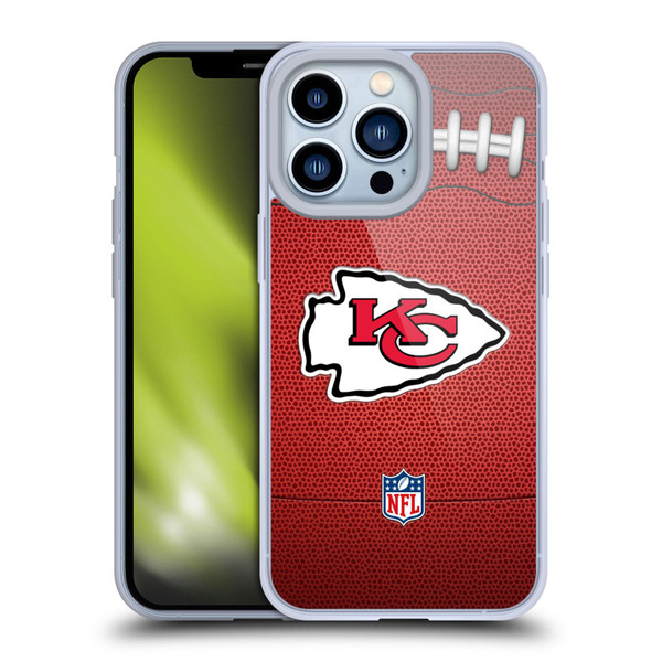 NFL Kansas City Chiefs Graphics Football Soft Gel Case for Apple iPhone 13 Pro