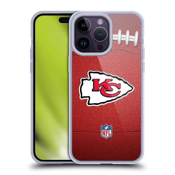 NFL Kansas City Chiefs Graphics Football Soft Gel Case for Apple iPhone 14 Pro Max