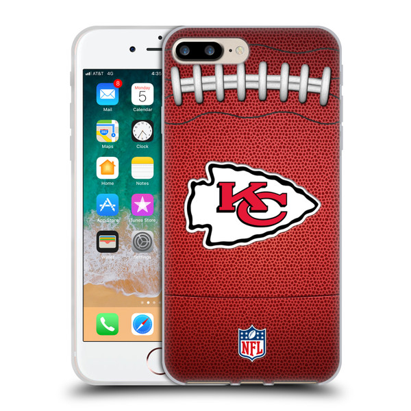 NFL Kansas City Chiefs Graphics Football Soft Gel Case for Apple iPhone 7 Plus / iPhone 8 Plus