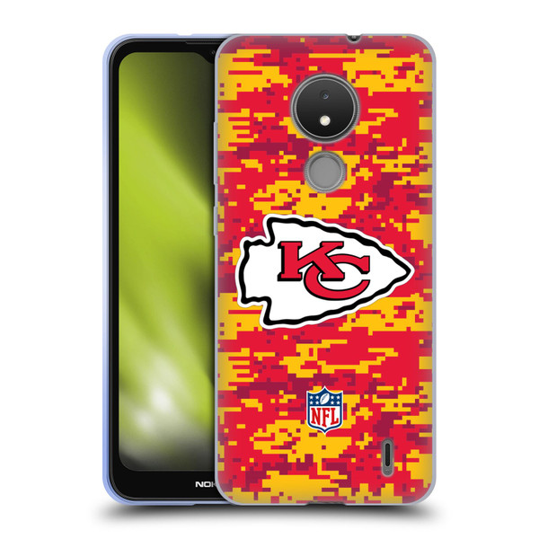 NFL Kansas City Chiefs Graphics Digital Camouflage Soft Gel Case for Nokia C21