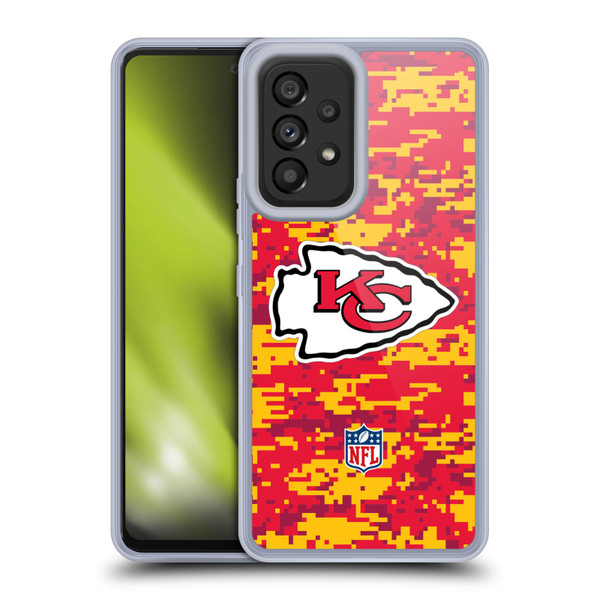 NFL Kansas City Chiefs Graphics Digital Camouflage Soft Gel Case for Samsung Galaxy A53 5G (2022)