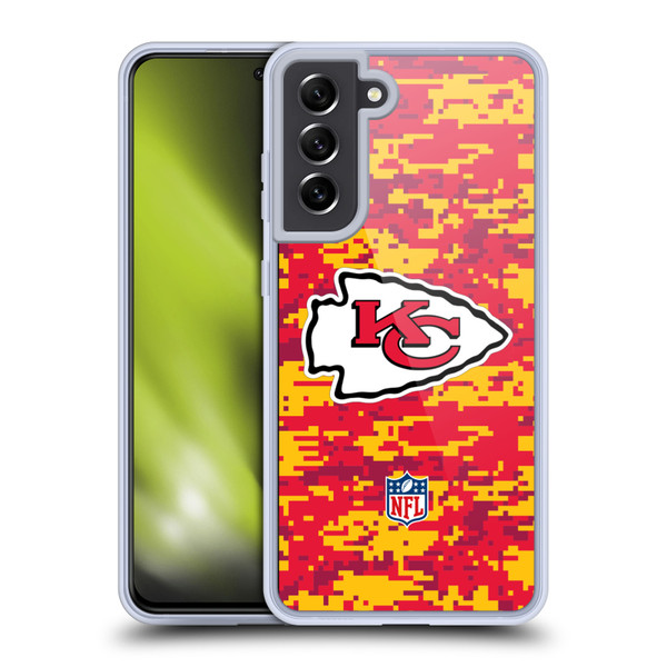 NFL Kansas City Chiefs Graphics Digital Camouflage Soft Gel Case for Samsung Galaxy S21 FE 5G NFL Kansas City Chiefs Graphics Digital Camouflage Soft Gel Case for Samsung Galaxy S21 FE 5G