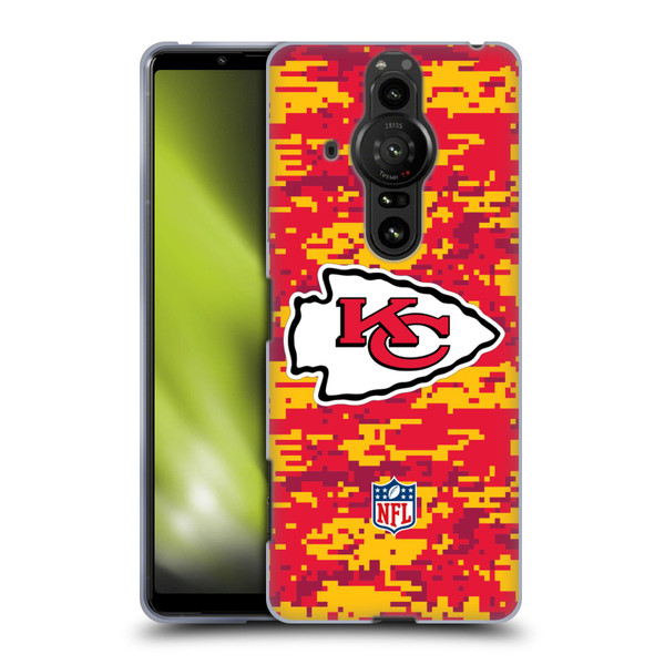 NFL Kansas City Chiefs Graphics Digital Camouflage Soft Gel Case for Sony Xperia Pro-I