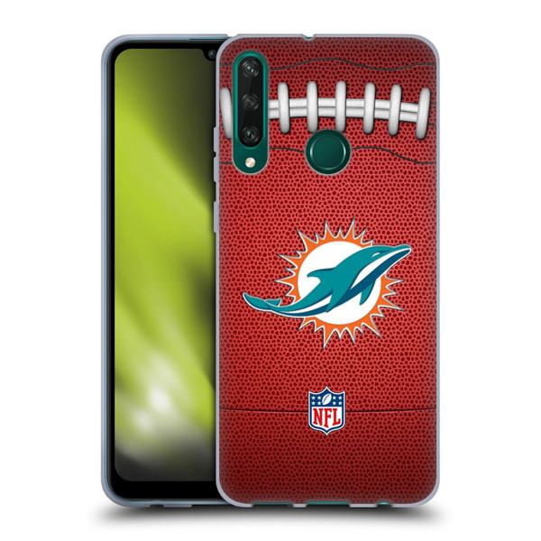 NFL Miami Dolphins Graphics Football Soft Gel Case for Huawei Y6p