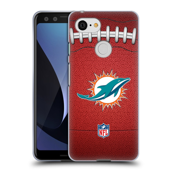 NFL Miami Dolphins Graphics Football Soft Gel Case for Google Pixel 3