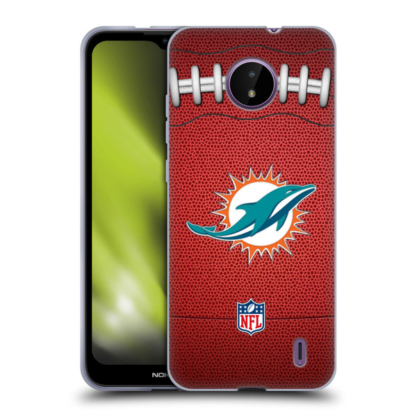 NFL Miami Dolphins Graphics Football Soft Gel Case for Nokia C10 / C20