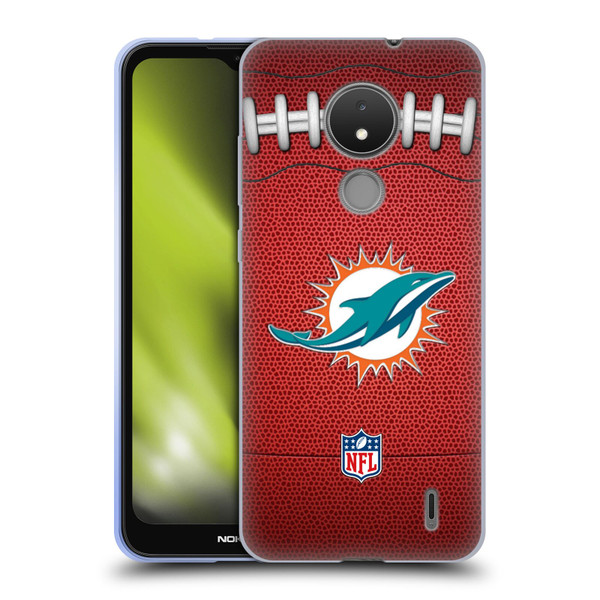 NFL Miami Dolphins Graphics Football Soft Gel Case for Nokia C21