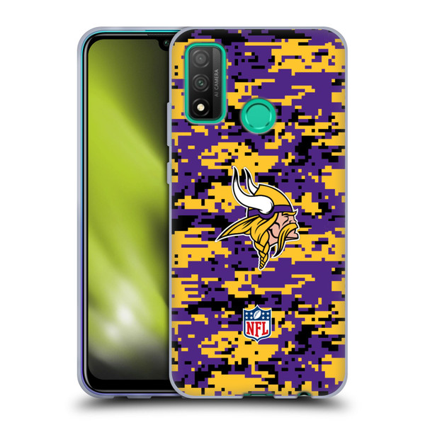 NFL Minnesota Vikings Graphics Digital Camouflage Soft Gel Case for Huawei P Smart (2020)